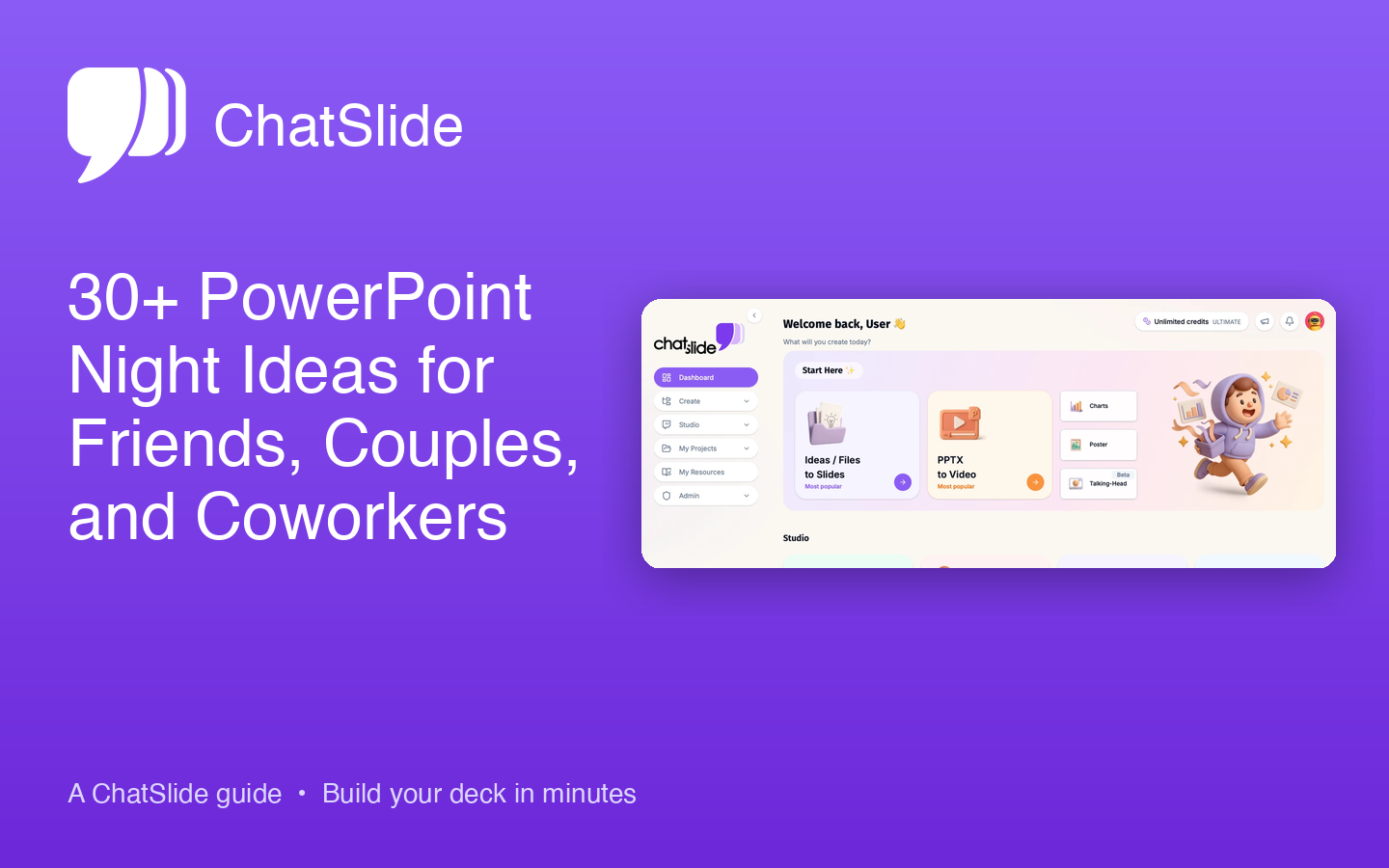 ChatSlide — 30+ PowerPoint Night Ideas for Friends, Couples, and Coworkers (2026)