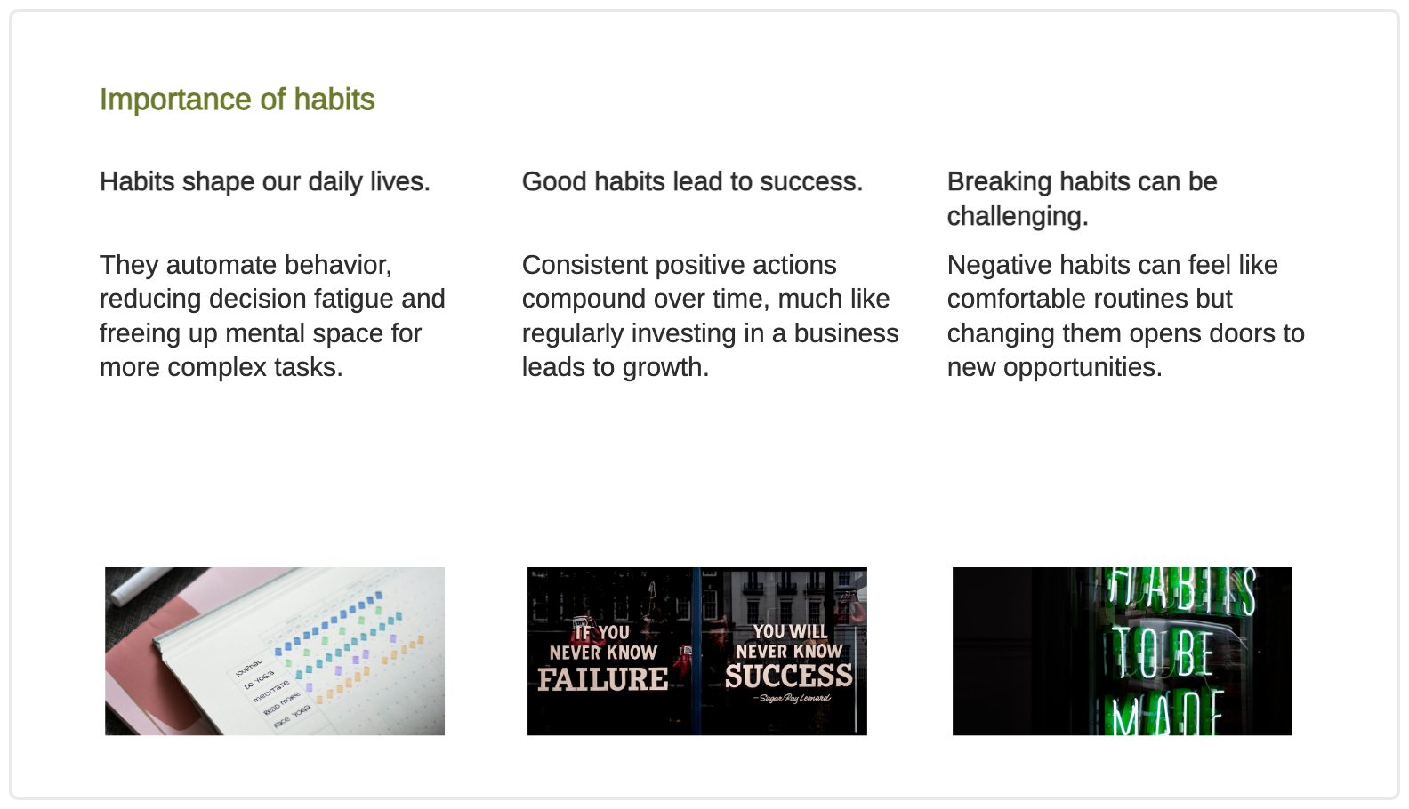 Course-module intro — Course Module 1: The Foundations of Lasting Habits